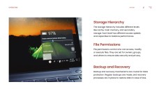 ダークレッドテックスタイルオペレーティングシステムPPTテンプレート