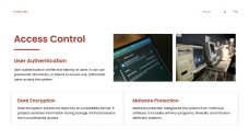 ダークレッドテックスタイルオペレーティングシステムPPTテンプレート