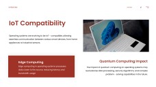 ダークレッドテックスタイルオペレーティングシステムPPTテンプレート