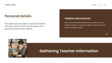 Brownish-Yellow Friendly Meet the Teacher Google Slides Theme & PowerPoint Template