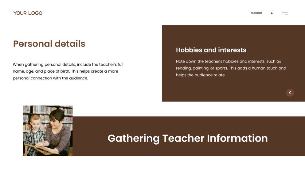 Brownish-Yellow Friendly Meet the Teacher Google Slides Theme & PowerPoint Template