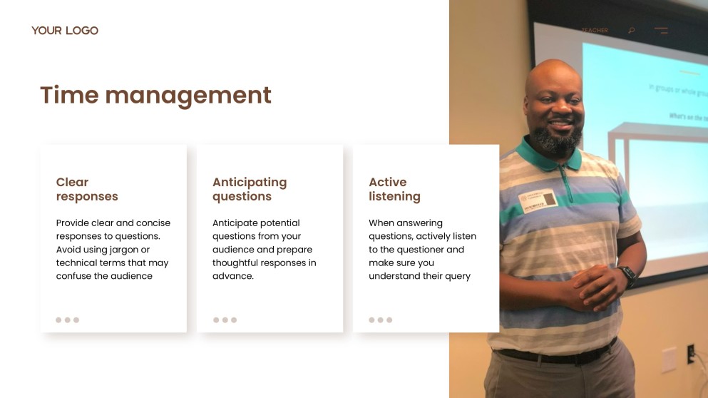 Brownish-Yellow Friendly Meet the Teacher Google Slides Theme & PowerPoint Template