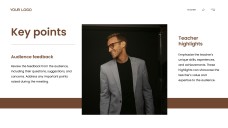 Brownish-Yellow Friendly Meet the Teacher Google Slides Theme & PowerPoint Template