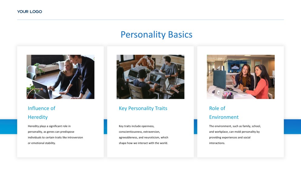 藍色商務風格人物建設PPT模板