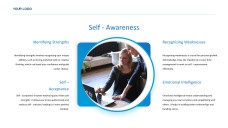 藍色商務風格人物建設PPT模板