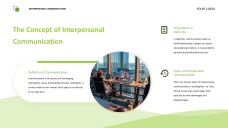 Green Easy-Going Interpersonal Communication PPT Presentation Template