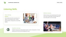Green Easy-Going Interpersonal Communication PPT Presentation Template