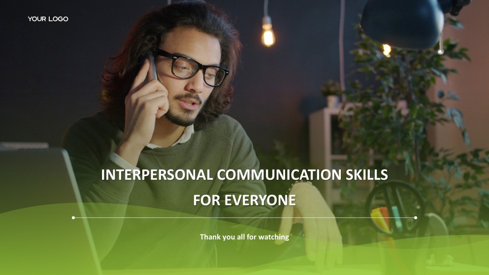 Green Easy-Going Interpersonal Communication PPT Presentation Template
