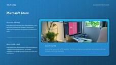 Template PPT Layanan Komputasi Awan Jenis Bisnis Teknologi Tinggi Biru