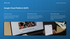 Template PPT Layanan Komputasi Awan Jenis Bisnis Teknologi Tinggi Biru