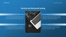 Template PPT Layanan Komputasi Awan Jenis Bisnis Teknologi Tinggi Biru