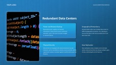 Template PPT Layanan Komputasi Awan Jenis Bisnis Teknologi Tinggi Biru