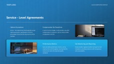 Template PPT Layanan Komputasi Awan Jenis Bisnis Teknologi Tinggi Biru