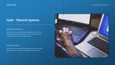 Template PPT Layanan Komputasi Awan Jenis Bisnis Teknologi Tinggi Biru