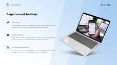 Templat Pembentangan Aplikasi Mudah Alih Gaya Perniagaan Biru Muda