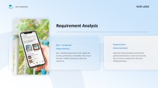 Templat Pembentangan Aplikasi Mudah Alih Gaya Perniagaan Biru Muda