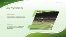 緑のグラデーション熱狂的なサッカーPPTテンプレート