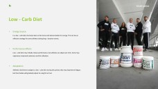 新鮮で健康的なライムグリーンのスポーツ栄養PPTテンプレート