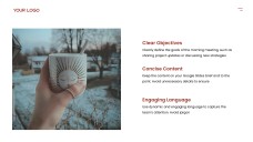 Red Business Style Morning Meeting Google Slides Theme