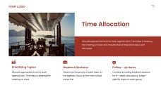 Red Business Style Morning Meeting Google Slides Theme
