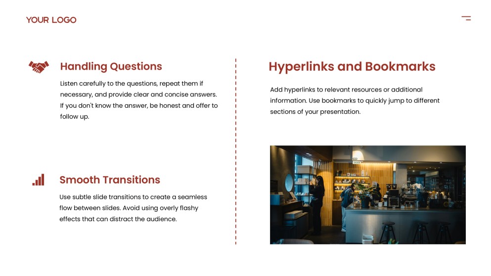 Red Business Style Morning Meeting Google Slides Theme