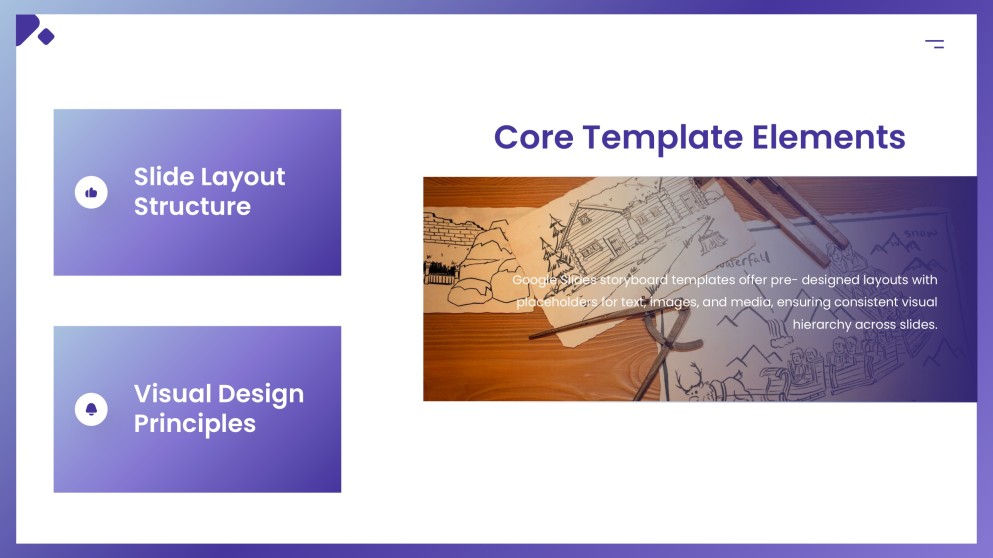 Purple Animated and Structured Storyboard Template for Google Slides