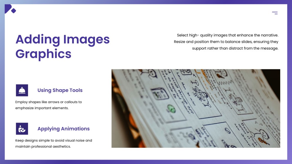 Purple Animated and Structured Storyboard Template for Google Slides