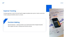 Blue Simple Google Slides Budget Template