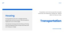 Blue Simple Google Slides Budget Template