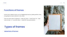Blue Minimalist Picture Frame PowerPoint Template