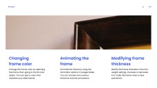 Blue Minimalist Picture Frame PowerPoint Template