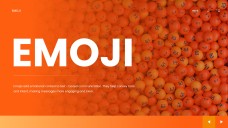 Orange Lively Emoji Presentation Template for PowerPoint
