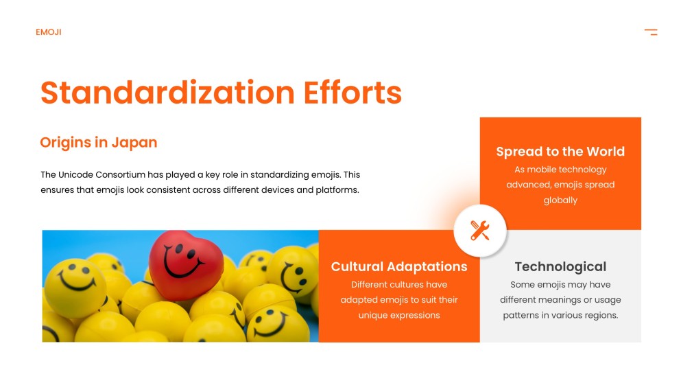 Orange Lively Emoji Presentation Template for PowerPoint