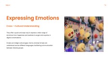Orange Lively Emoji Presentation Template for PowerPoint