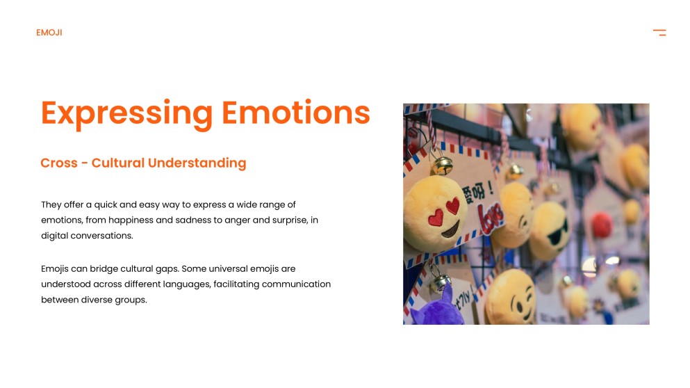 Orange Lively Emoji Presentation Template for PowerPoint