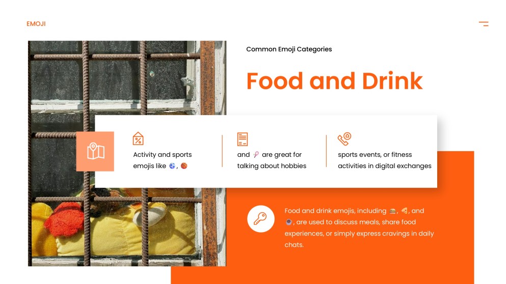 Orange Lively Emoji Presentation Template for PowerPoint