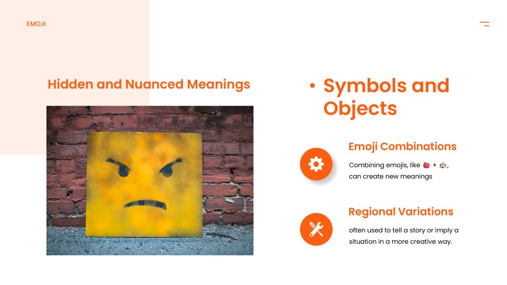 Orange Lively Emoji Presentation Template for PowerPoint