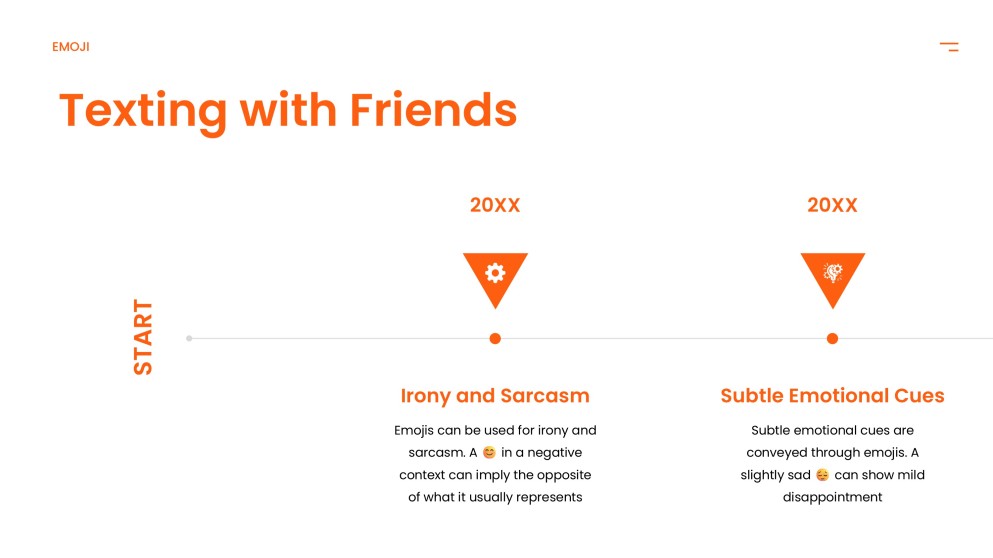 Orange Lively Emoji Presentation Template for PowerPoint