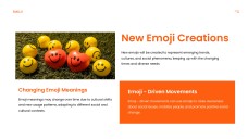 Orange Lively Emoji Presentation Template for PowerPoint