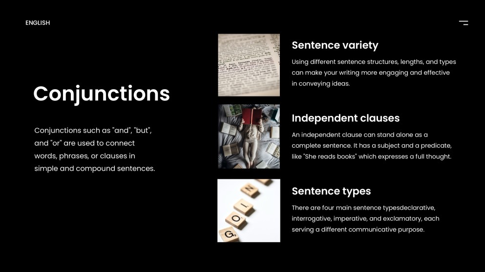 學術基礎英語文法PPT範本（深色背景）