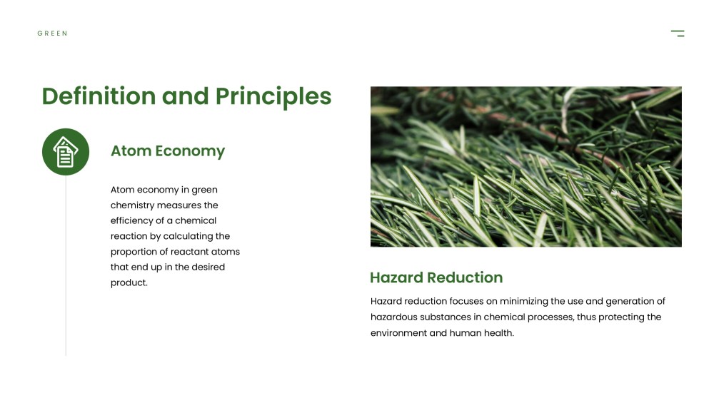 Template PPT Kimia Hijau Minimalis Hijau