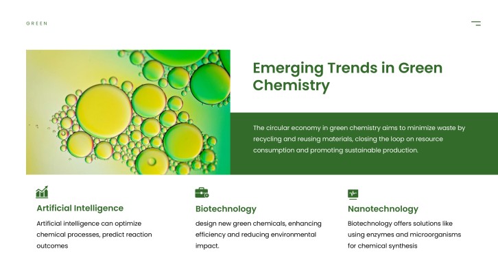Principles of Green Chemistry PPT slide 12 - Future Research Questions