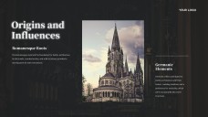 Black Gothic Google Slides Theme in Ornate Victorian Style