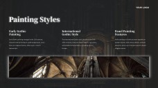Black Gothic Google Slides Theme in Ornate Victorian Style