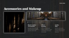 Black Gothic Google Slides Theme in Ornate Victorian Style