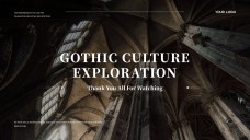 Black Gothic Google Slides Theme in Ornate Victorian Style