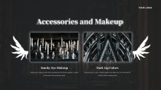 Black Gothic Google Slides Theme in Ornate Victorian Style