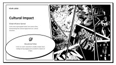 Black and White Animated Comic Book Google Slides Theme