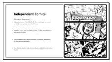 Black and White Animated Comic Book Google Slides Theme