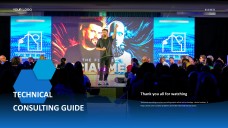 Templat PowerPoint & Tema Google Slides Perundingan Teknologi Gaya Perniagaan Biru